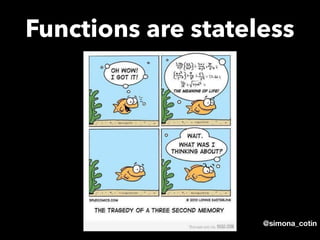 @simona_cotin
Functions are stateless
 
