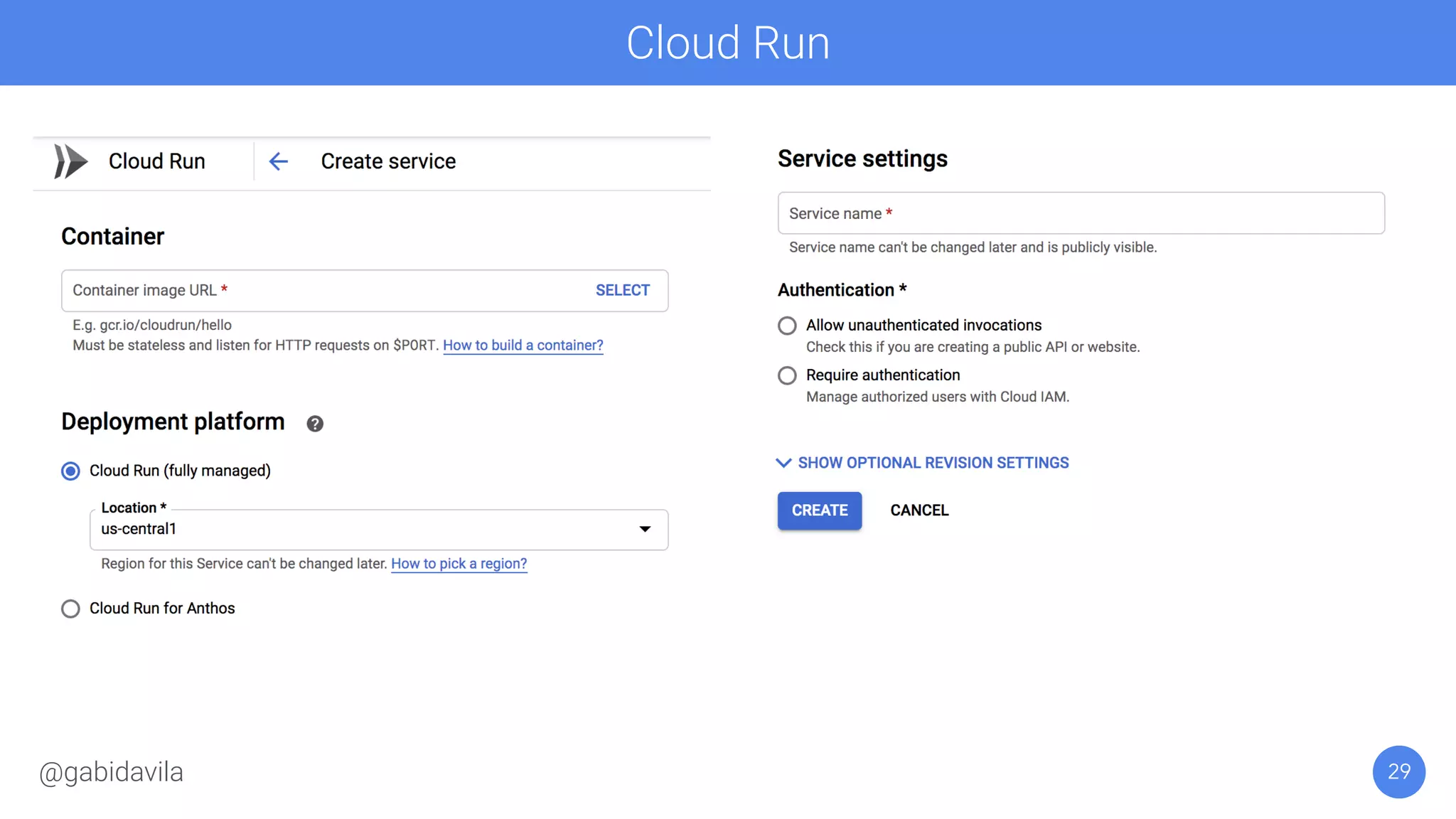 29
Cloud Run
@gabidavila
 