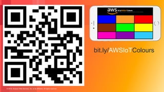 © 2018, Amazon Web Services, Inc. or its Affiliates. All rights reserved.
bit.ly/AWSIoTColours
 