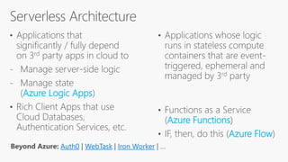 Serverless Architecture - Azure Logic apps | PPT