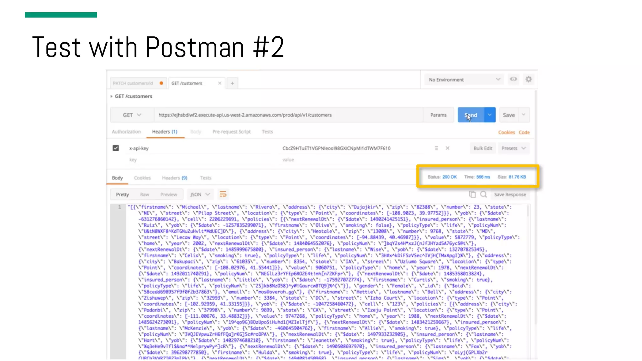 Test with Postman #2 