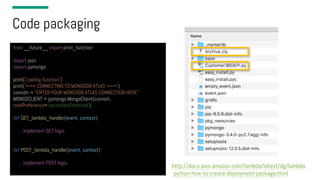 Webinar: Serverless Architectures with AWS Lambda and MongoDB Atlas | PDF