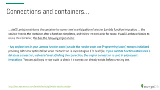 Webinar: Serverless Architectures with AWS Lambda and MongoDB Atlas | PDF