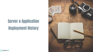 Server & Application
Deployment History
 