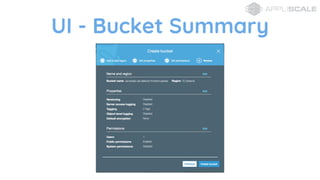 UI - Bucket Summary
 