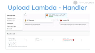 Upload Lambda - Handler
 
