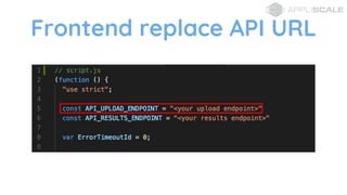 Frontend replace API URL
 