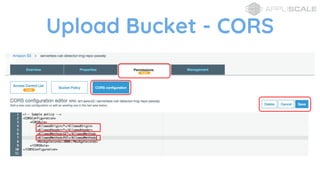 Upload Bucket - CORS
 