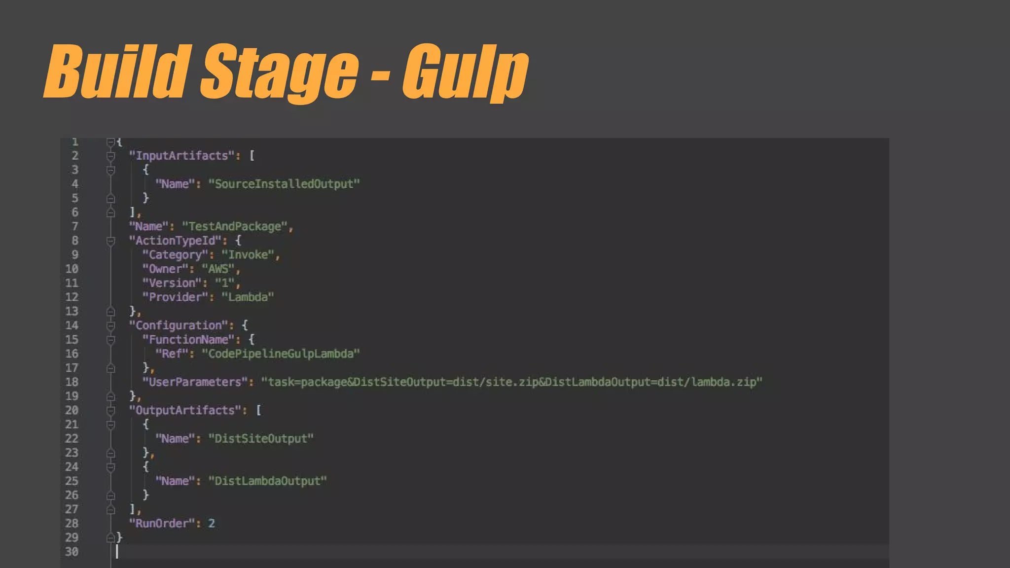 Build Stage - Gulp
 