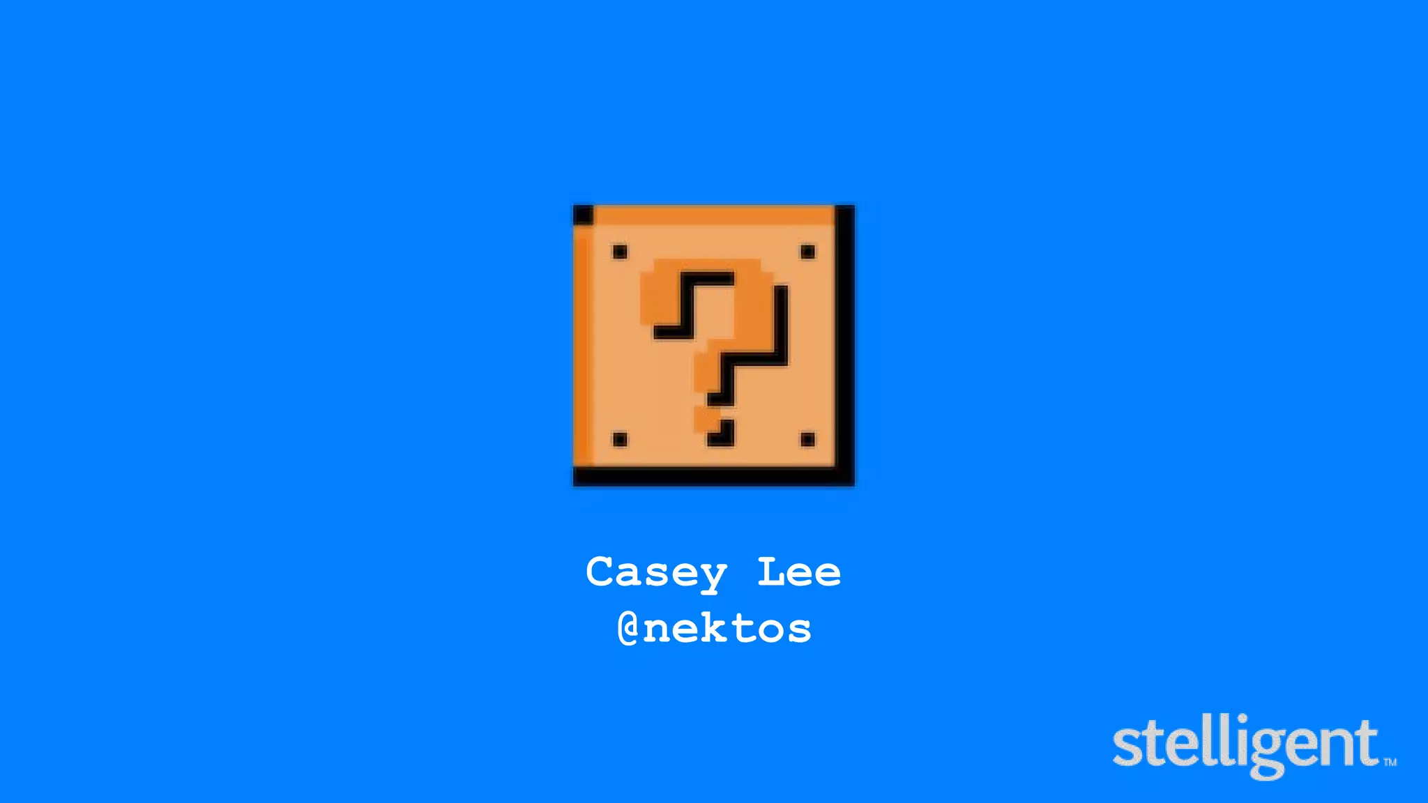 Casey Lee
@nektos
 