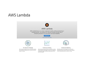 AWS	
  Lambda
 