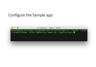 Configure	
  the	
  Sample	
  app
 