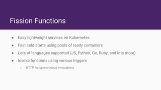 Serverless for the Cloud Native Era with Fission | PDF
