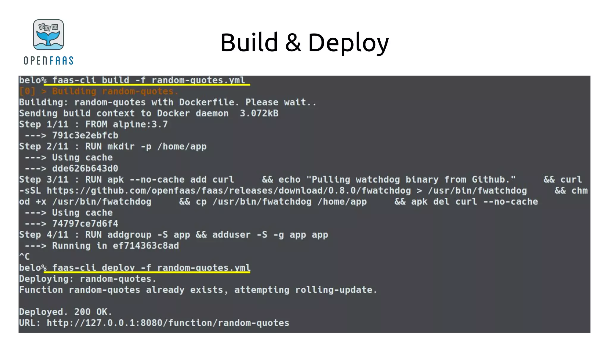 Build & Deploy
 