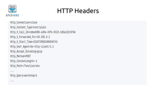 HTTP Headers
 