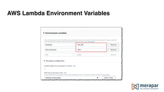 AWS Lambda Environment Variables
 