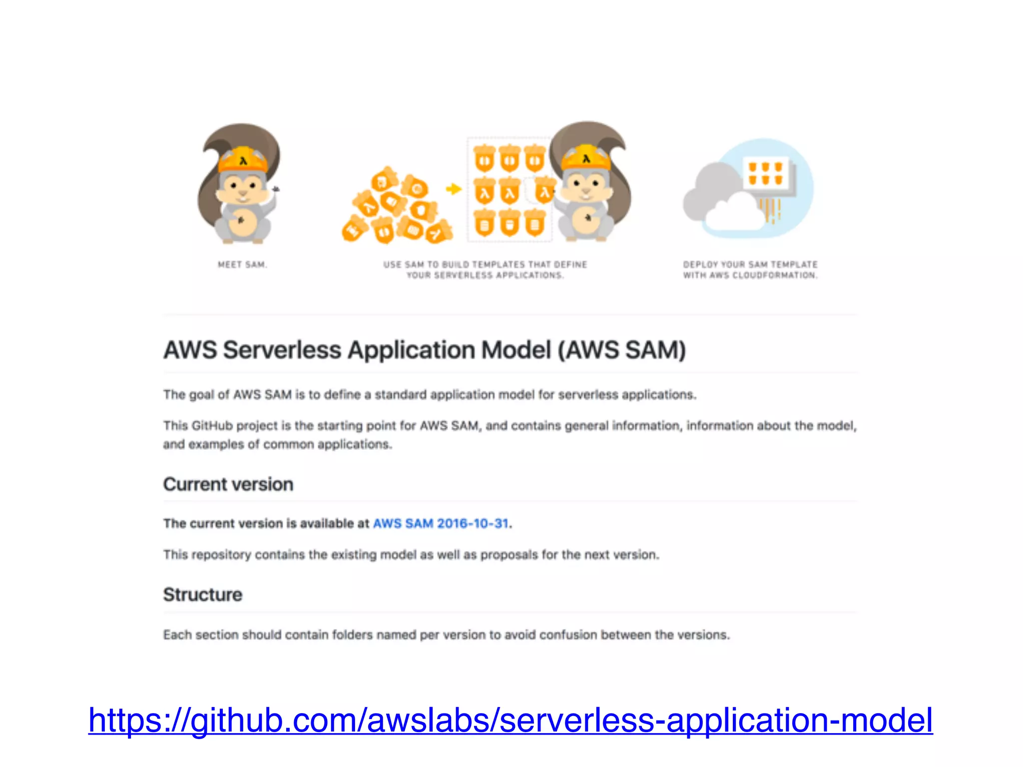 https://github.com/awslabs/serverless-application-model
 