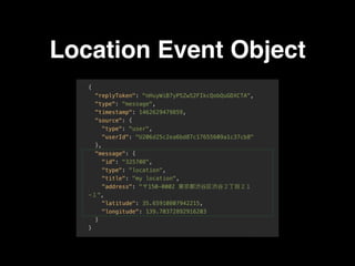 Location Event Object
 