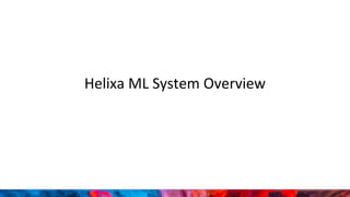 Helixa ML System Overview
 