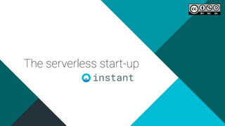The serverless start-up
instant
 