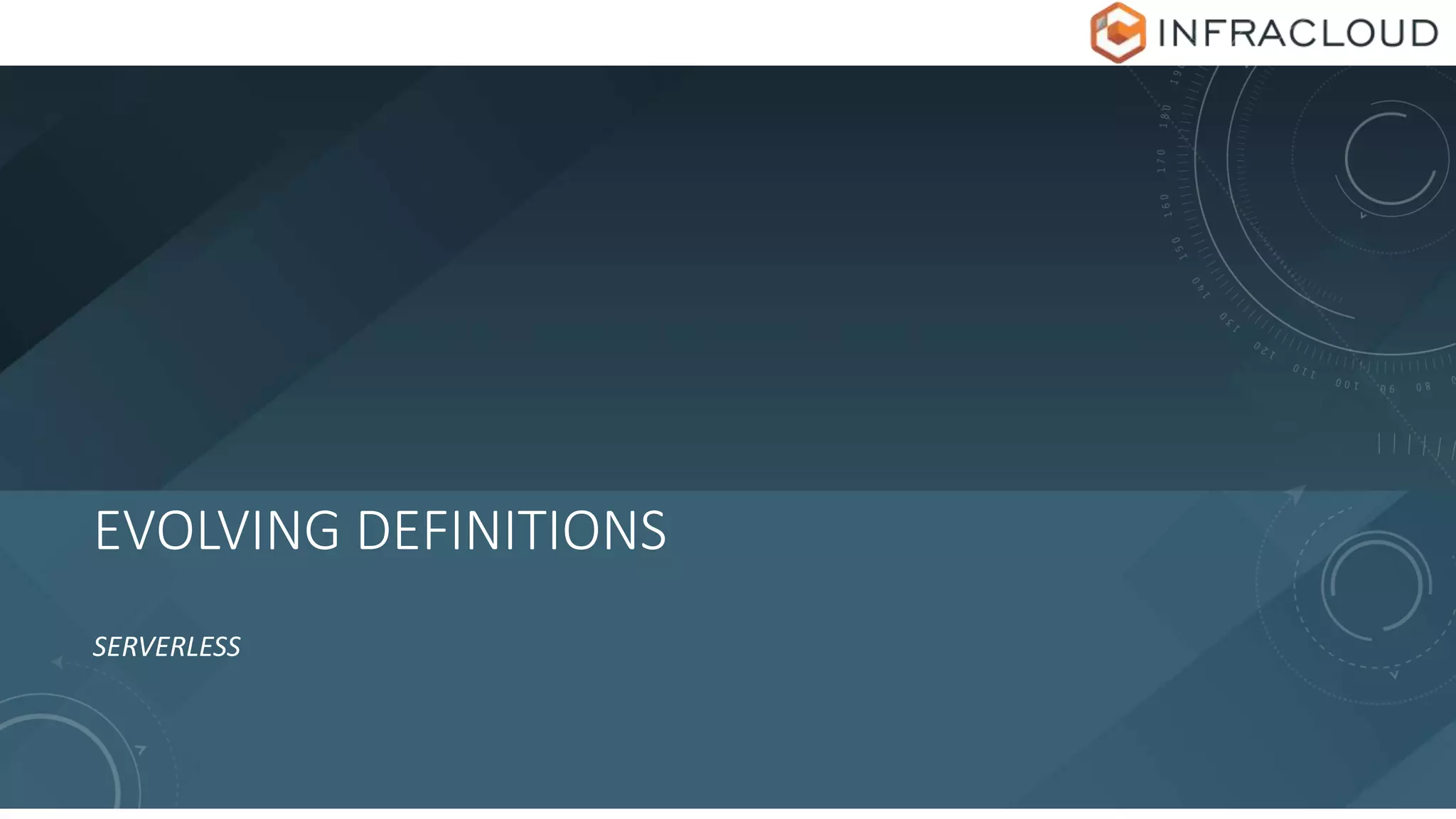 EVOLVING DEFINITIONS
SERVERLESS
 