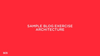 SAMPLE BLOG EXERCISE
ARCHITECTURE
3
 
