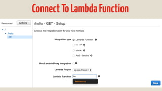 ConnectToLambdaFunction
 