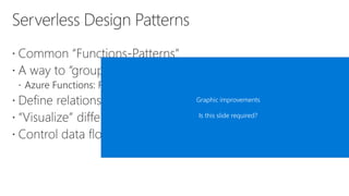 Graphic improvements
Is this slide required?
 
