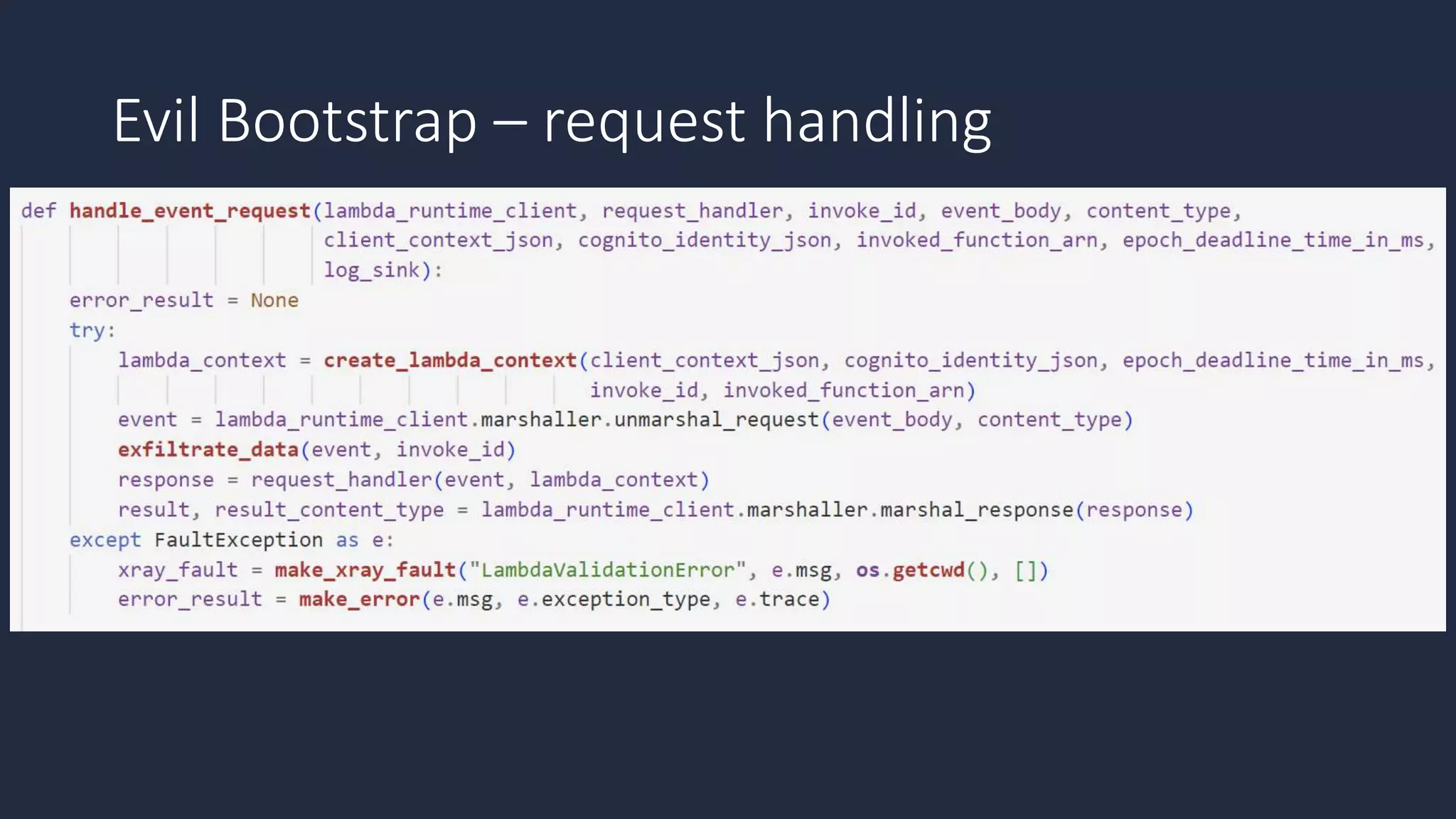 Evil Bootstrap – request handling
 