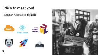 Nice to meet you!
3
Solution Architect in
 