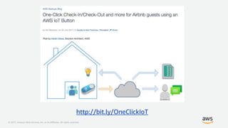 © 2017, Amazon Web Services, Inc. or its Affiliates. All rights reserved.
http://bit.ly/OneClickIoT
 