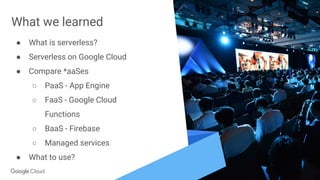Serverless with Google Cloud | PDF