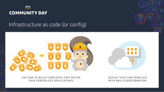 Infrastructure as code (or config)
 
