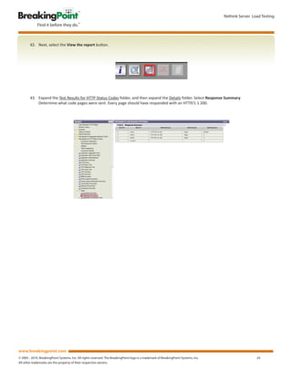 Server Test Pdf Load Test Methodology: Server Load Testing | PDF