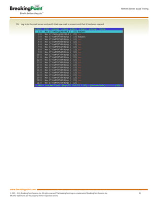 Load Test Methodology: Server Load Testing | PDF