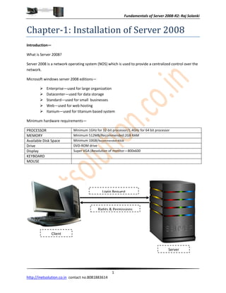 Server 2008 r2 ppt | PDF