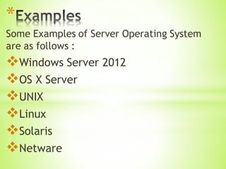 Server operating system file | PPT