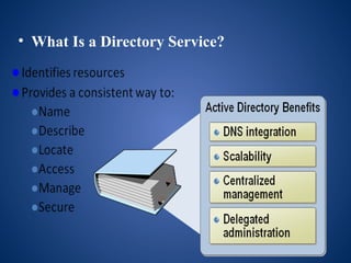 • What Is a Directory Service?
 