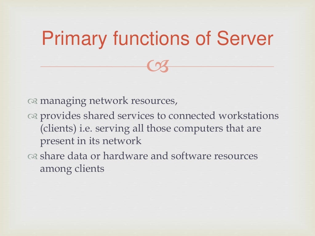 What is Server? ( Server vs Application Server)