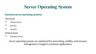 Server Services (Types,Working,Functions) | PDF