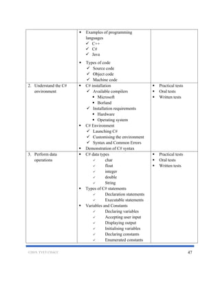 National Competency Based Curriculum for Computer Programming Level 6 ...