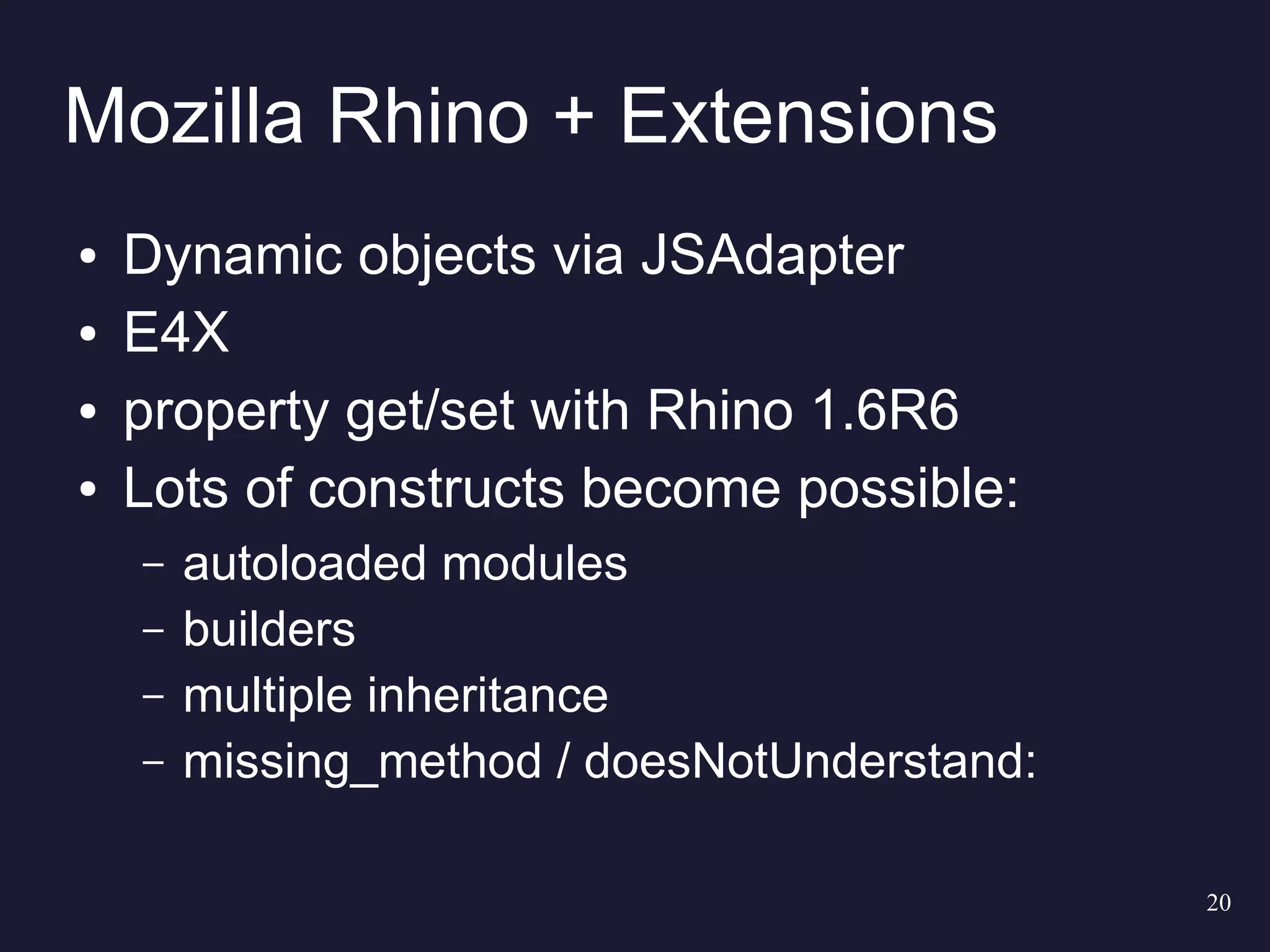 Server Side Javascript