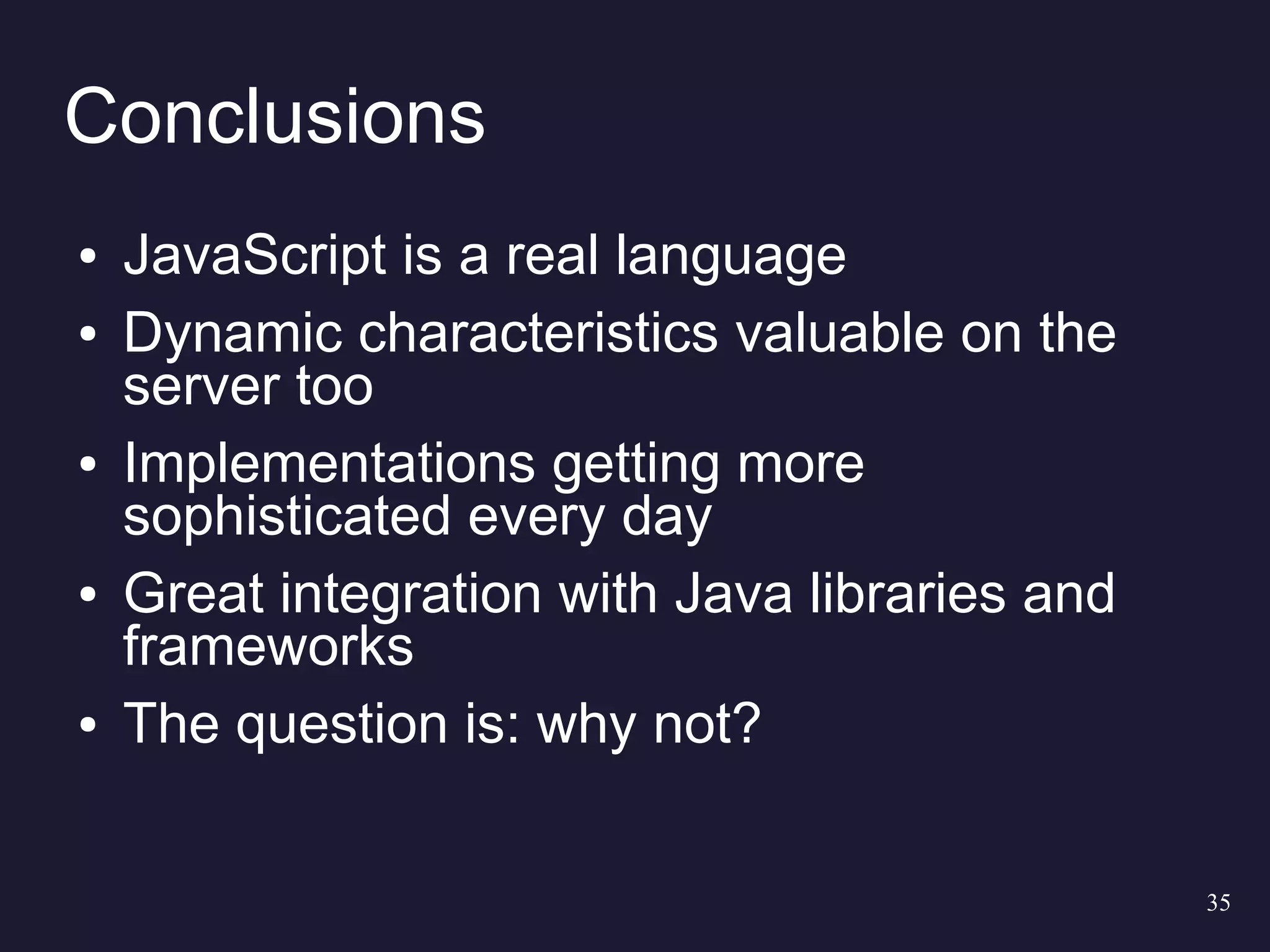 Server Side Javascript