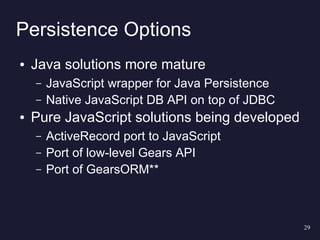 Server Side Javascript