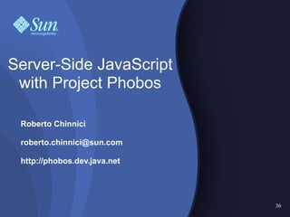 Server Side Javascript