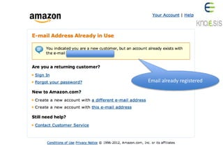 Email already registered
 