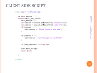 Server side programming | PPT