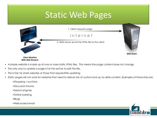 static web page