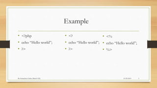 Server side scripting language | PPT